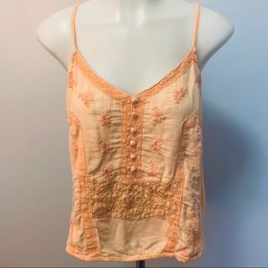Embroidered tank